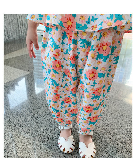 Title 7, New Girls Cute Floral Vest And Anti-mosquito P...
