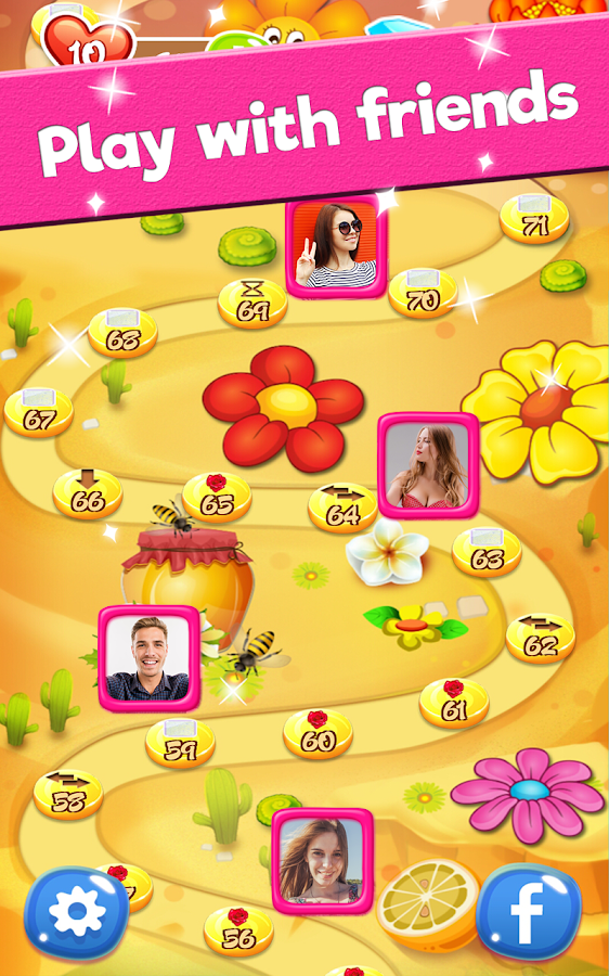   Blossom Crush Match 3- 스크린샷 