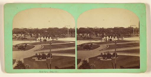 Panoramic View of Public Garden, Boston, Mass. (Full Front)
