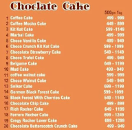 Baking Cake menu 8