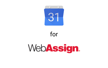 Google Calendar for WebAssign Preview image 0