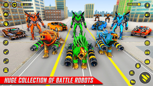 Screenshot Lion Robot Car Game:Robot Game