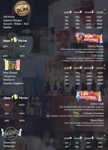 Shatranj Wine & Dine menu 