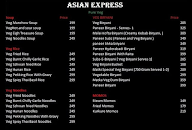 Asian Express menu 1