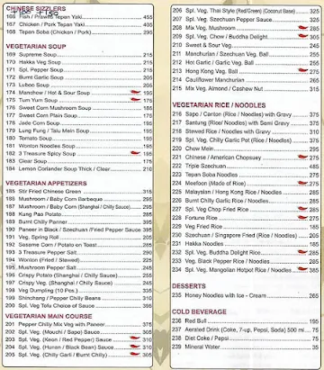 China Valley menu 