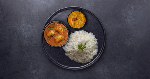 Egg Curry - Rice Thali