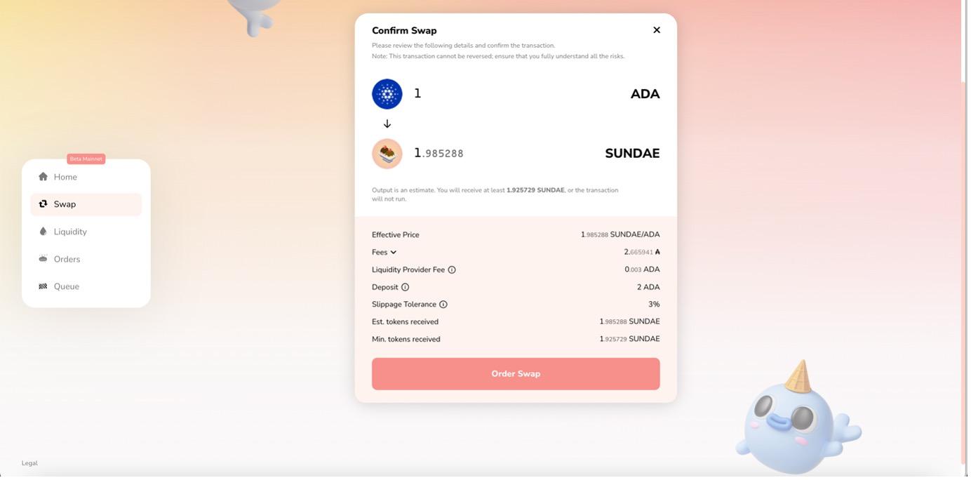 tokens on sundaeswap