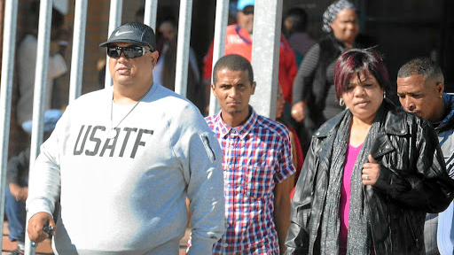 Fadwaan Murphy during a court appearance in Khayelitsha.