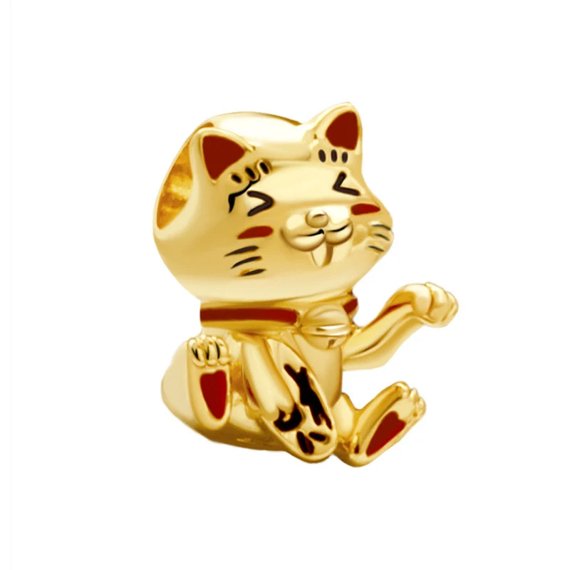 Chaveiro Gato da Sorte Fofo para Transporte de Ano Novo – Atraia boa sorte! Design adorável, ideal para chaves, bolsa ou mochila. Um amuleto sortudo.
