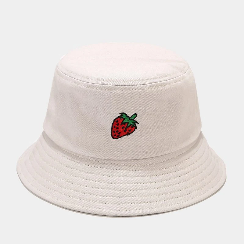 Title 18, Sombrero de pescador bordado con estampado de f...