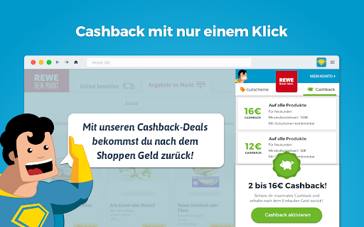 Preisheld Gutschein & Cashback Assistent