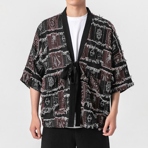 Title 2, Chinese Style Mens Cardigan Knitted Retro Fash...