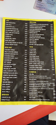 Nellore Kitchen menu 1