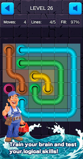 Connect the Pipes - Line Drawing Puzzle