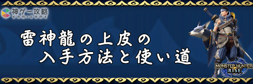 雷神龍の上皮