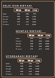 Dial-A-Biryani menu 1
