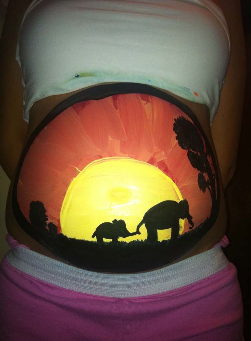 Beautifully Painted Pregnant Baby Bumps