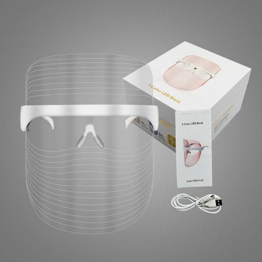 Title 5, LED Three-Color Beauty Mask Household Face Acne...
