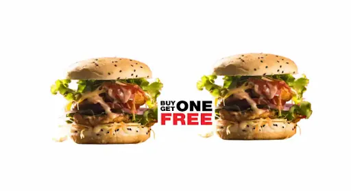 Chicken Cheese Tandoor Burger Buy 1 Get 1