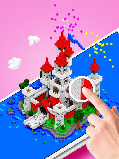 Voxly - Color by Number 3D, Unicorn pixel art