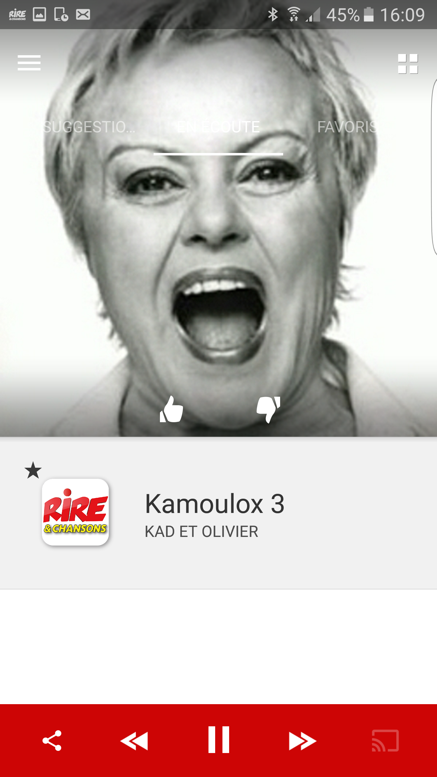 Android application Rire et Chansons: Radio Humour screenshort