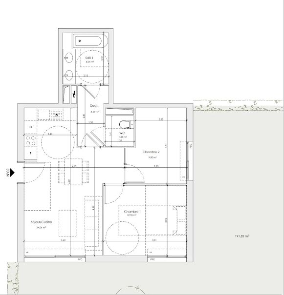 Vente appartement 3 pièces 55 m² à Valbonne (06560), 390 000 €