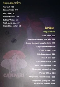 Campari Bar menu 2