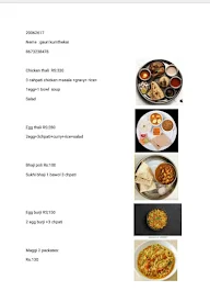 Home Made Kolhapuri menu 1