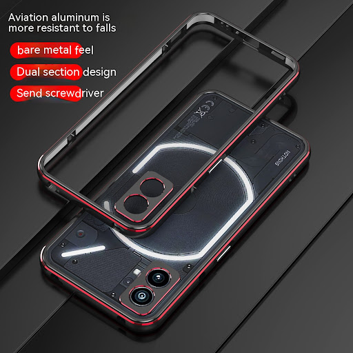 Title 1, Metal Frame Phone Case Protective Case Transpar...