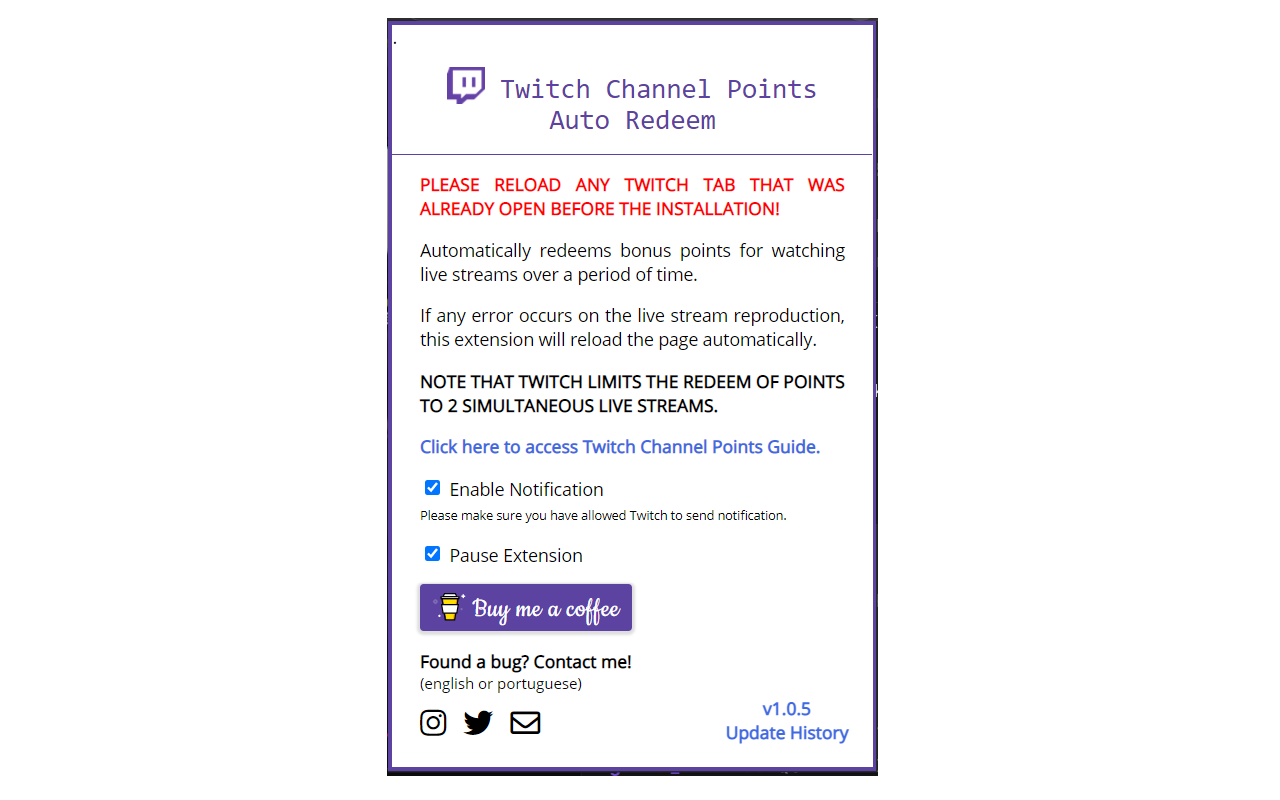 Twitch Channel Points Auto Redeem Preview image 3