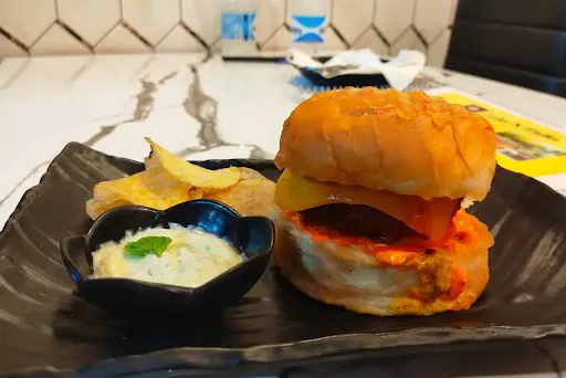 Barbequed Cottage Cheese Burger