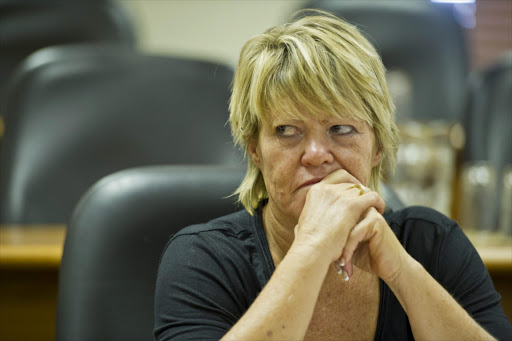 Advocate Glynnis Breytenbach at her disciplinary hearing at the offices of the National Prosecuting Authority. File photo.