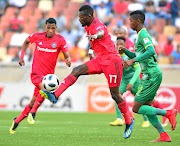 Orlando Pirates strikers Vincent Pule, left, and Augustine Mulenga have been on song but the defence needs work. 