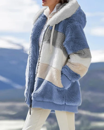 Winter Fashion Women's Coat 2023 Hooded Zipper Ladies Jac... - 0