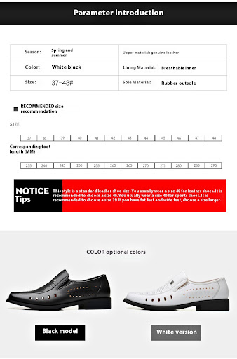 Title 12, Breathable Leather Sandals for Men Thin Hollow ...