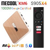 [Mã 1212Elsale0 Giảm 5% Đơn 400K] Android Tv Box Mecool Km6 - Amlogic S905X4, Androidtv 10 Ce Wifi6