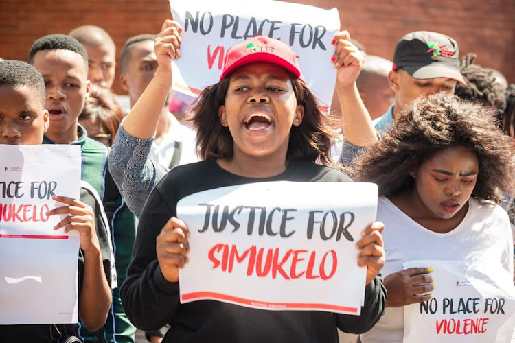 University of KwaZulu-Natal students held marches after Simukelo Zondi's death, calling for justice