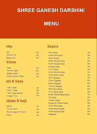 Shree Ganesh Darshini menu 4