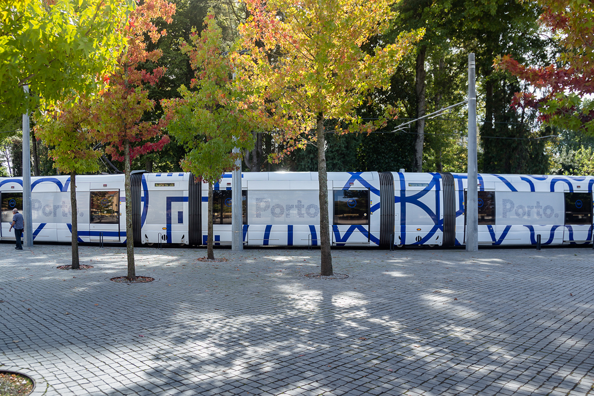 porto blue identity Portugal grid pictogram Icon city city hall modular dot tiles