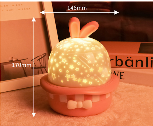Title 9, LED projector night light with USB, 360 rotatin...