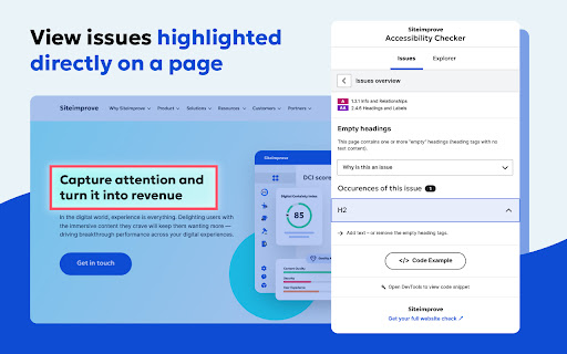 Siteimprove Accessibility Checker