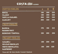 Costa Coffee menu 1