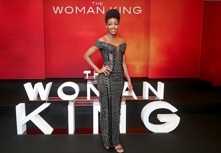 Thuso Mbedu attends a photo call for "The Woman King" in Toronto, Canada in September 2022.