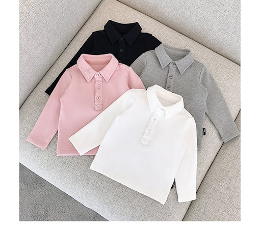 Title 3, Baby Long Sleeve Polo Shirt — Comfortable and s...