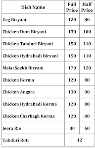 Biryani Spot menu 1