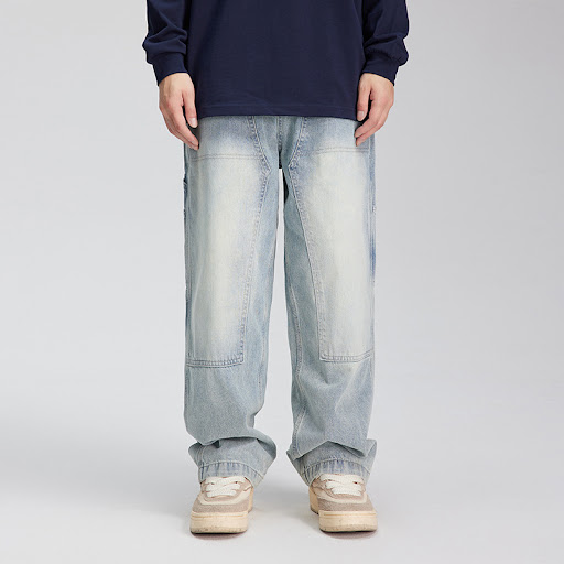 Title 3, Mens vintage light blue washed jeans. Comforta...