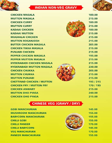 Ilahi Biriyani Multi Cuisine Restaurant menu 