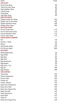 Andhra Chilli's Family Restaurant menu 2