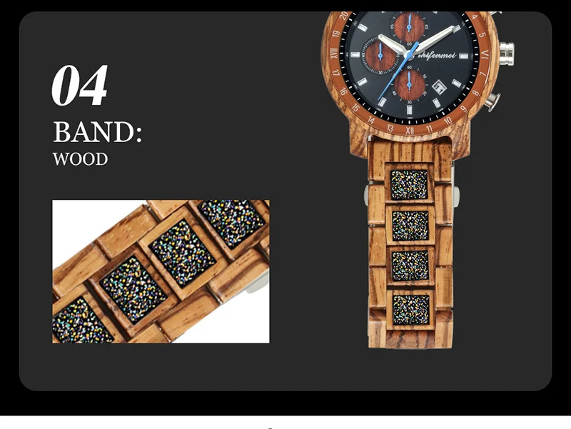 Title 2, Montre en bois multifonction sport homme, idéal...