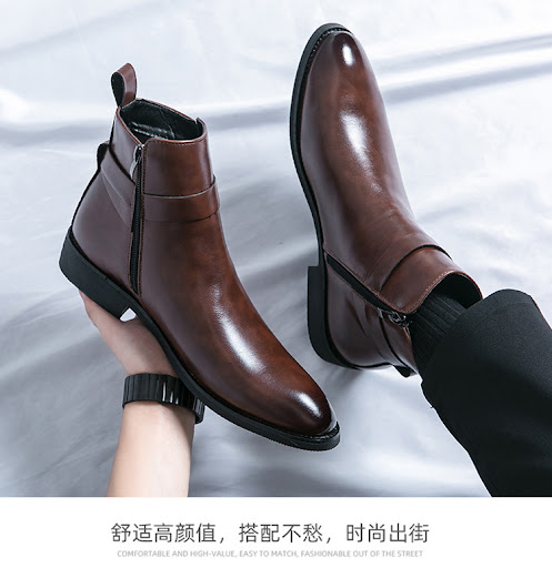 Title 9, Mens British Style Fashion High-top Leather Sh...
